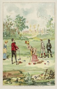 Het spel croquet
