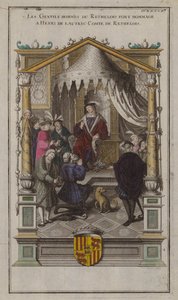 De heren van Rethelois brengen hulde aan Henri de Lautrec, graaf van Rethelois door French School