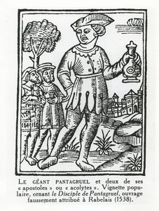 De reus Pantagruel en twee van zijn apostelen, uit 