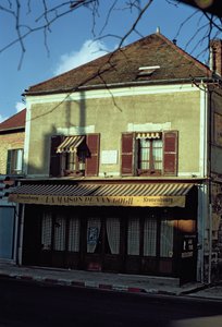 Het huis waarin Vincent van Gogh (1853-90) woonde in 1890