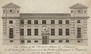 Het huis van de Chevaliere DEon in Tonnerre door French School