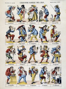 De illustere familie van de John. Beeld van Epinal, sd. 19e eeuw.