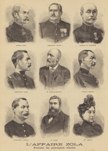 De lasterzaak van Emile Zola door French School