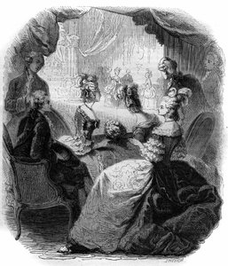 De loge van de Dauphine Marie Antoinette (1755-1793) tijdens de uitvoering van Christoph Willibald Gluck