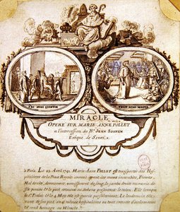 Het wonder van Marie-Anne Pollet, c.1741 door French School