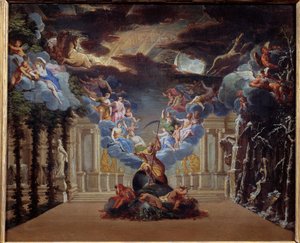 Het paleis van de tijd, decor van de proloog van 