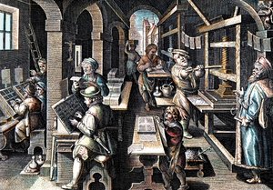 Het drukken van boeken (drukkerij)