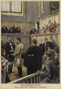 De rehabilitatie van Pierre Vaux, Frankrijk, 1897