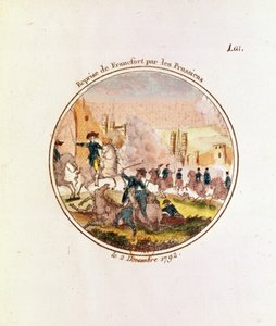 De herovering van Frankfurt door de Pruisen, 2 december 1792 door French School