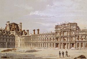 De ruïnes van de Tuilerieën