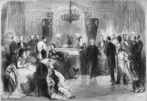De salon van Adolphe Thiers (1797-1877) in Chalet Cordier de Trouville door French School