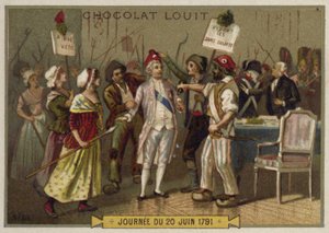 De sansculotten bestormen het Tuilerieënpaleis, Franse Revolutie, 20 juni 1792