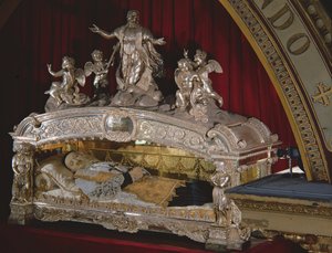 Het schrijn van St. Vincent de Paul (1581-1660) 1827 (zilver)