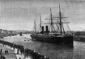 De trans-Atlantische lijnboot 