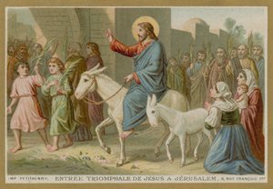De triomfantelijke intocht van Jezus in Jeruzalem