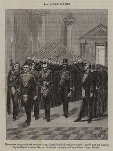 De kluis van staal (gravure) door French School