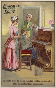 De zeer jonge Mozart toont zijn muzikale talenten door French School