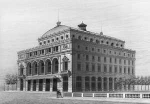 Théâtre Lyrique, nu het Théâtre de la Ville, Place du Châtelet, Parijs door French School