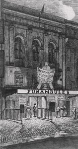Theatre des Funambules, boulevard du Temple, in Parijs, 1862