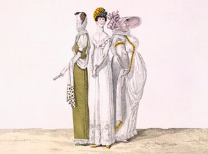 Drie Parijse Gratiën, plaat 16 uit le Bon Genre, ca.1810