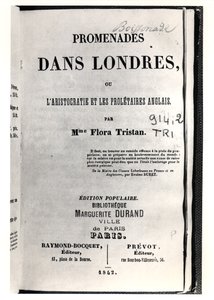 Titelpagina van Promenades dans Londres door Flora Tristan (1803-44), gepubliceerd in Parijs door Raymond-Bocquet et Prevot, 1842 door French School