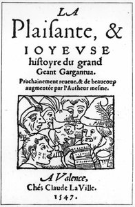 Titelpagina van Gargantua door Francois Rabelais door French School