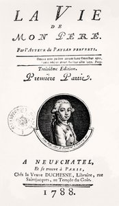 Titelpagina van "La Vie de Mon Pere", 1788 door French School