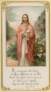 Om het lichaam van Jezus Christus te wijden, het brood van engelen te eten en het aan anderen te geven, is een waardigheid die alle menselijke verdienste te boven gaat door French School