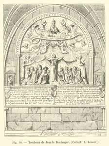 Graf van Jean de Bakker, Collectie A. Lenoir door French School