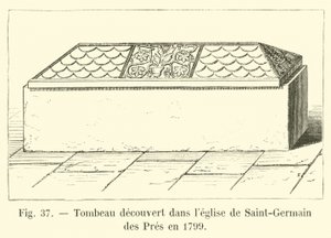 Graf ontdekt in de kerk van Saint-Germain des Prés in 1799