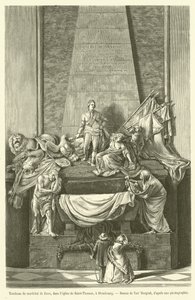 Graf van maarschalk de Saxe, in de kerk van Saint-Thomas, in Straatsburg door French School