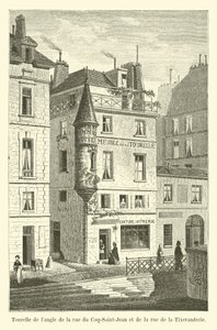 Toren op de hoek van de rue du Coq-Saint-Jean en de rue de la Tixeranderie door French School