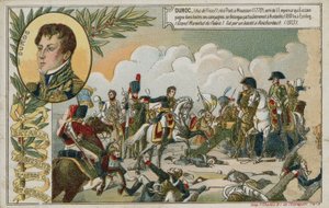 Handelskaart met een afbeelding van de Slag bij Austerlitz door French School