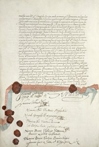 Verdrag van Westfalen, ondertekend in Munster, 24 oktober 1648 door French School