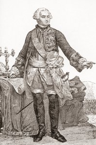 Ulrich Frédéric Woldemar, Graaf van Lowendal, 1700-1755. In Duitsland geboren Franse soldaat en staatsman. Uit Les Heures Libres, gepubliceerd 1908