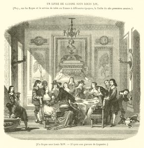 Een maaltijd onder Lodewijk XIV door French School