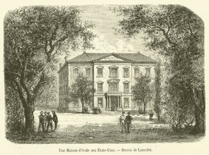 Een schoolhuis in de Verenigde Staten door French School