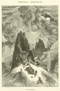 Een uitzicht op de Mont-Blanc (gravure) door French School