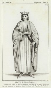 VII Eeuw, Regering van Clovis II, Clovis II, Zoon van Dagobert door French School