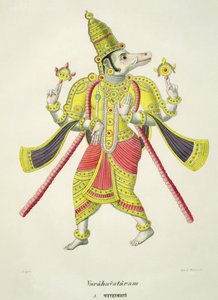 Varaha, gegraveerd door de Marlet