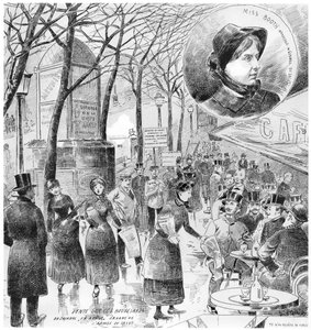 Verkoop op de boulevards van de krant En avant