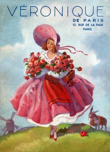 Veronique kleedt zich aan. (Illustratie, circa 1920)