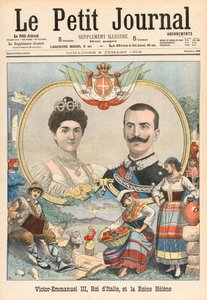Victor-Emmanuel III van Italië en Koningin Helene door French School