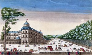 Uitzicht op Schloss Esterhazy, Eisenstadt, Oostenrijk door French School