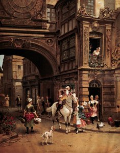 Gezicht op de rue de l