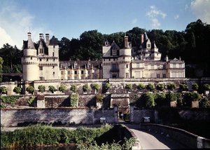 Uitzicht op het Chateau d