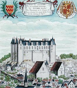 Uitzicht op het Chateau de Maille in de Tourraine