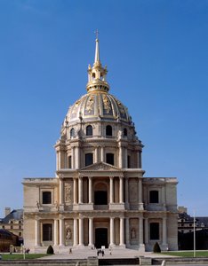 Zicht op het Hôtel des Invalides, een Parijse monument