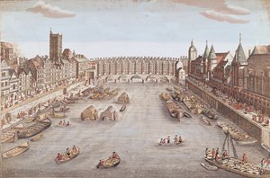 Uitzicht op de Pont au Change stroomafwaarts
