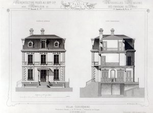 Villa Suburbaine, Premier Chasse in St. Cloud, uit Architecture Privee au C19th
